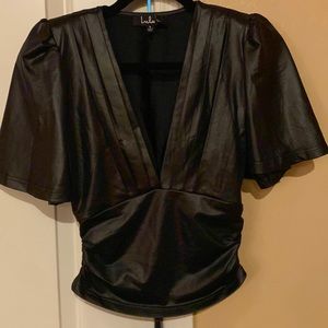 Lulu’s | Best Bet Ruffle Sleeve Bodycon Top